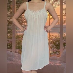 Linea Donatella ivory slip dress